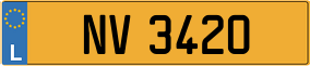 Trailer License Plate